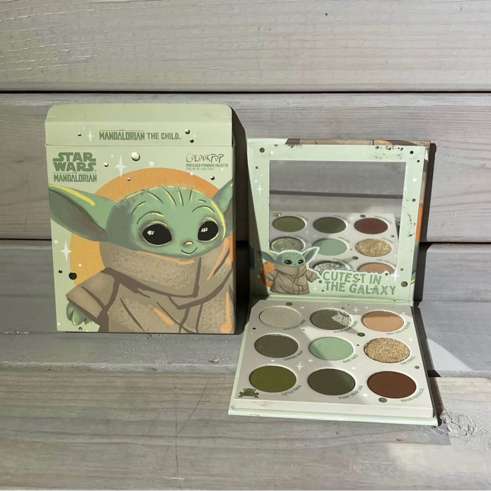 ColourPop x Disney’s Star Wars Mandalorian The Child Eyeshadow Palette NEW!